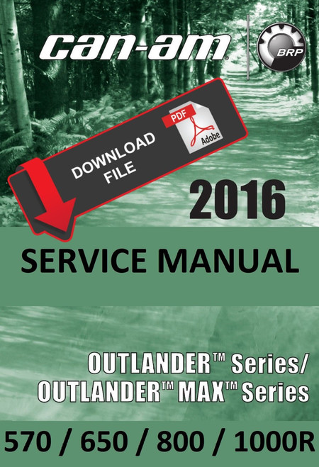 2017 can am outlander service manual