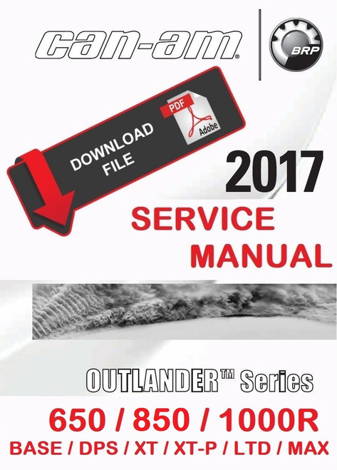 2017 can am outlander service manual