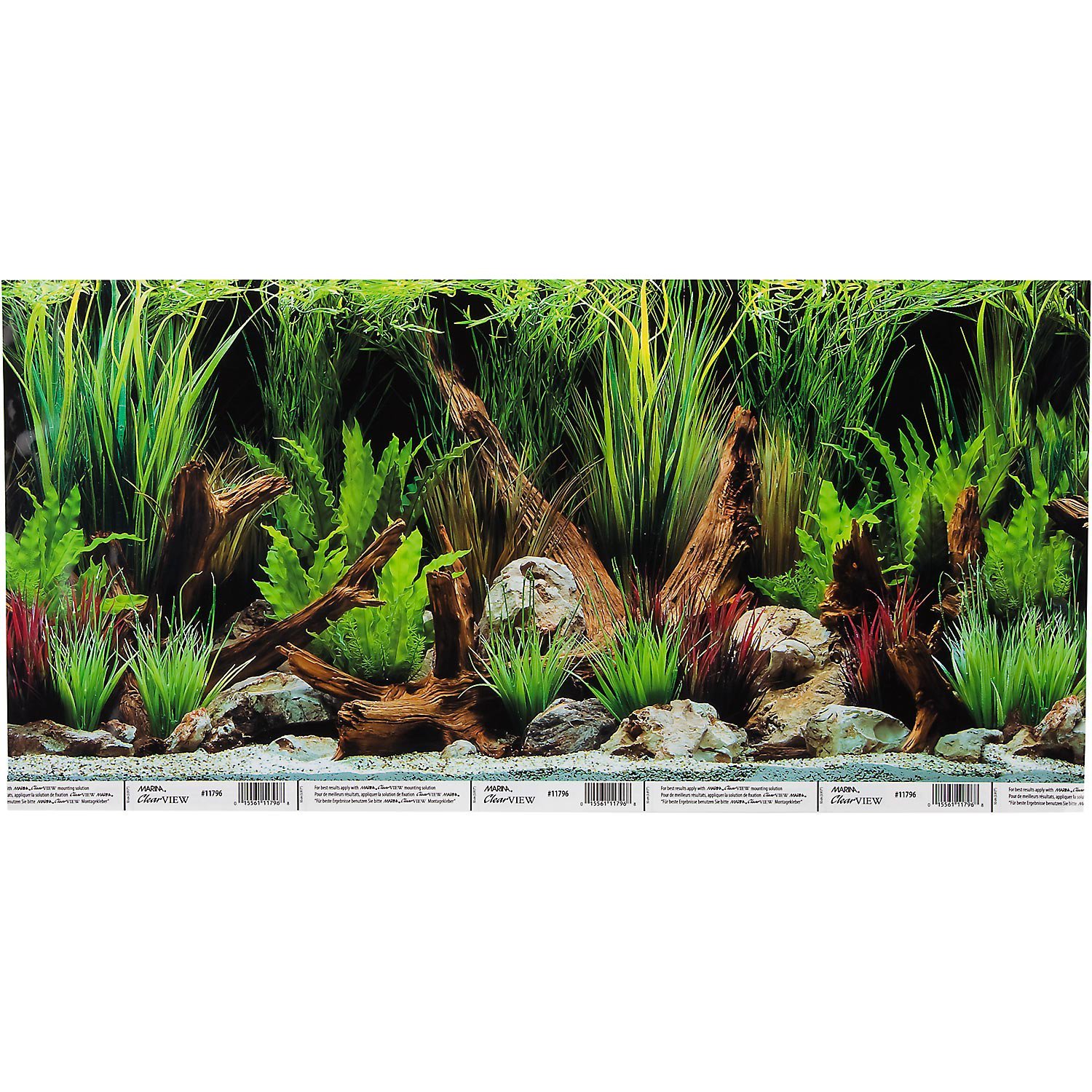 Fish tank background how to stick on