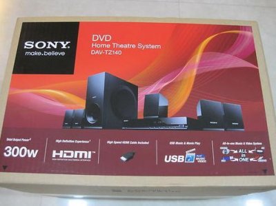 Sony dvd home theatre system dav tz140 manual
