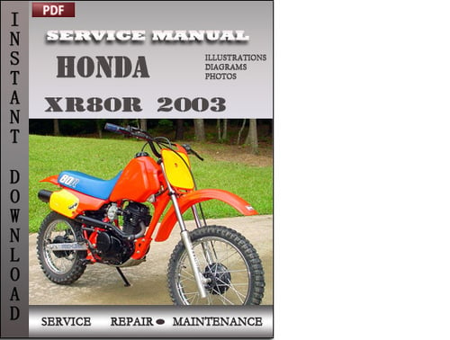 honda xr80r service manual free download