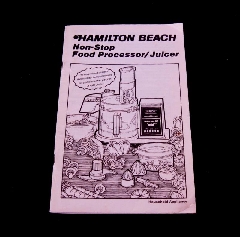 hamilton beach chopper instructions