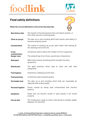 Food safety and hygiene pdf