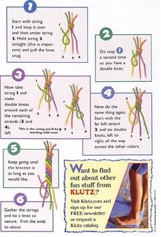 friendship bracelet instructions with pictures
