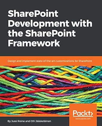 Sharepoint development with the sharepoint framework pdf