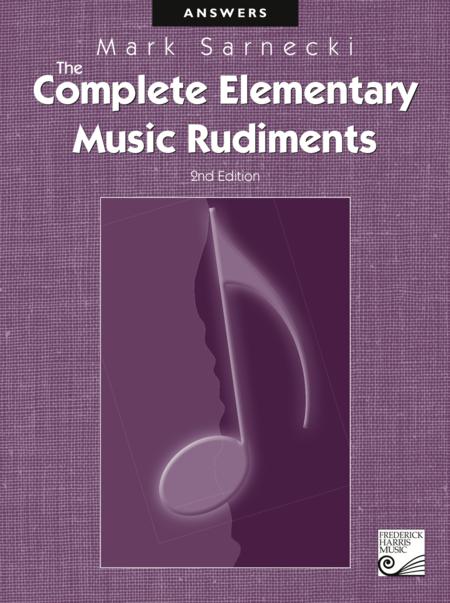 The complete elementary music rudiments 2nd edition answer book pdf