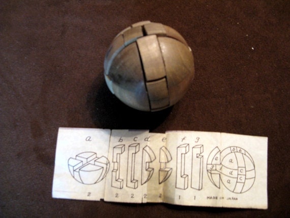 Wooden ball puzzle instructions