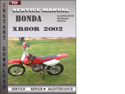 honda xr80r service manual free download