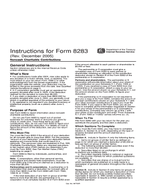 Irs form 8283 instructions