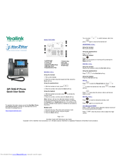Yealink t41p quick reference guide