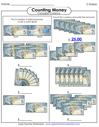Counting canadian money worksheets pdf