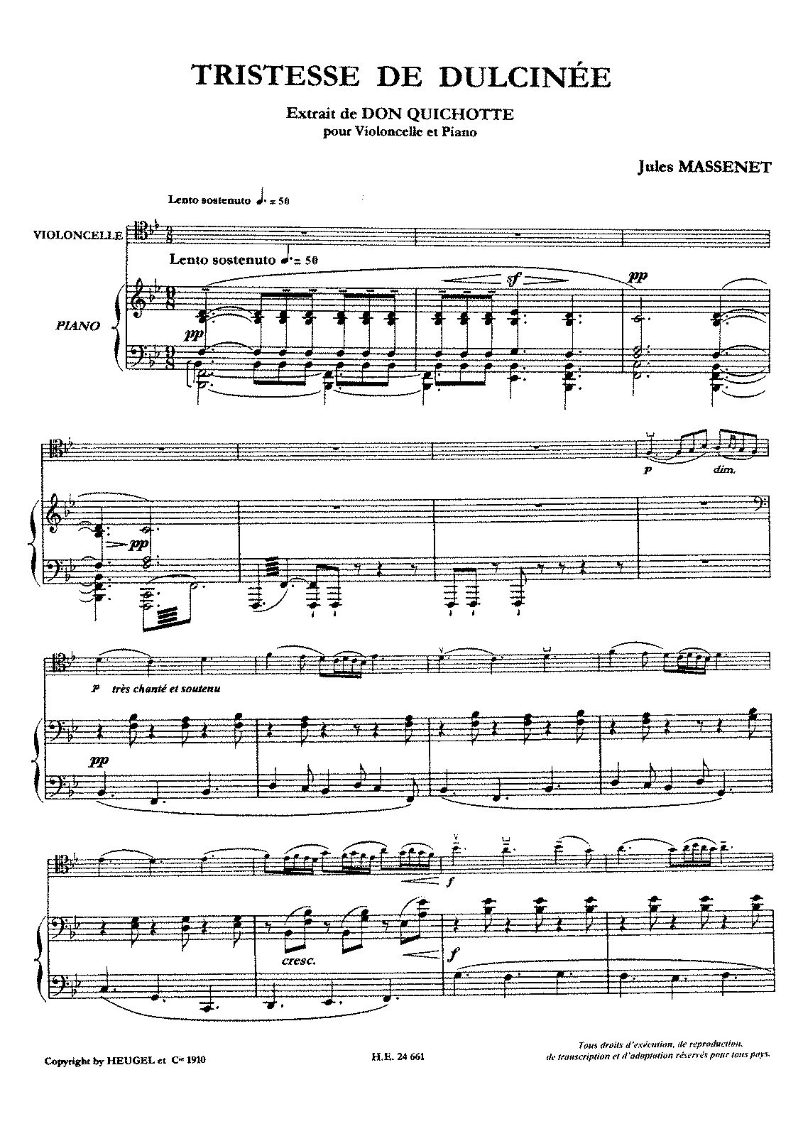 Don quichotte a dulcinee piano pdf