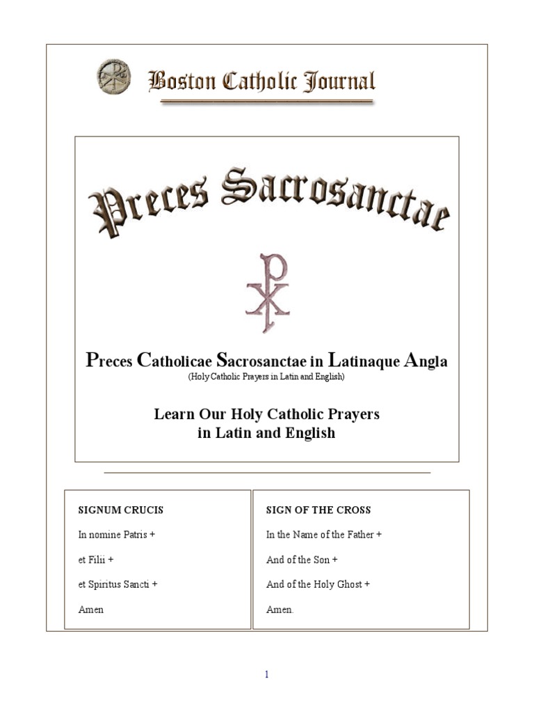 Catholic prayers in english pdf