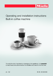 miele coffee machine instructions