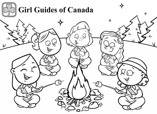 Girl guide sparks motto be a friend